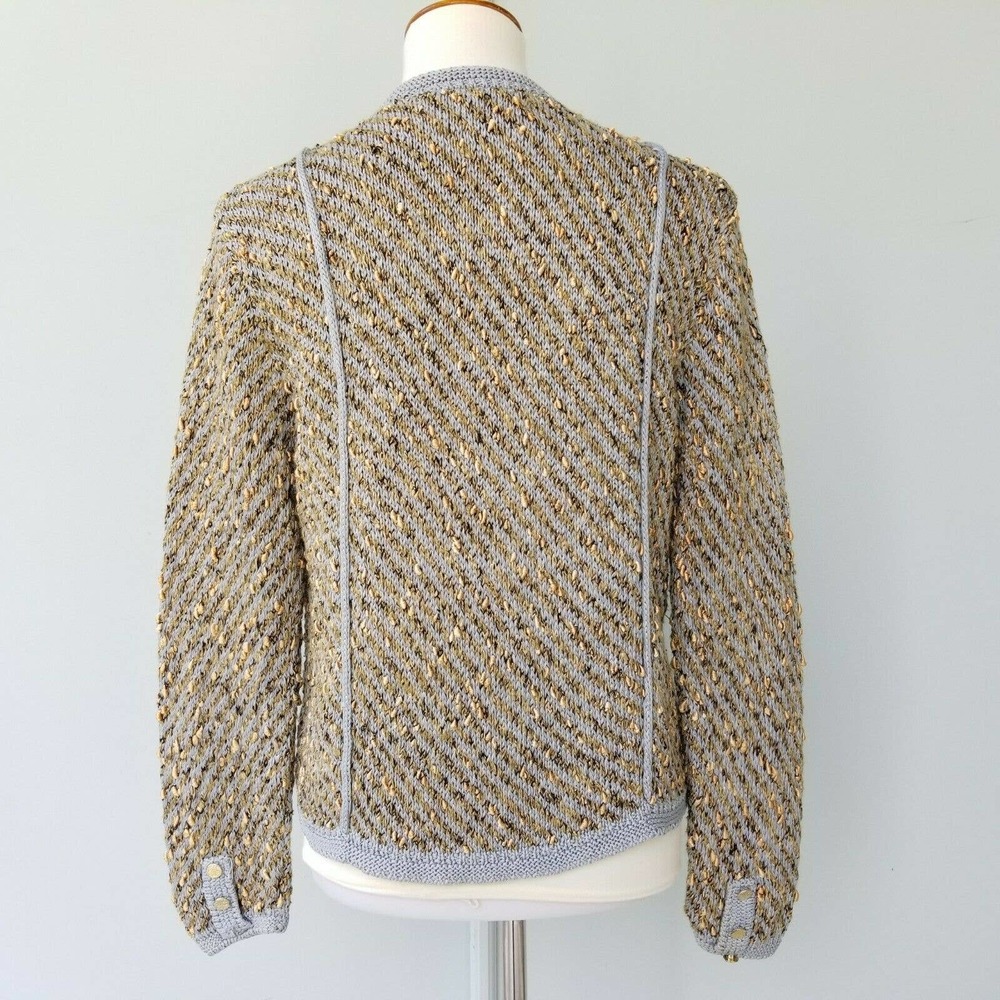 Peruvian Connection S Pima Cotton Long Sl Cardigan - Picture 6 of 12